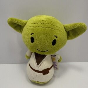 Hallmark Itty Bittys Star Wars Yoda Plush Toy Green Jedi Master Robe Soft 4in